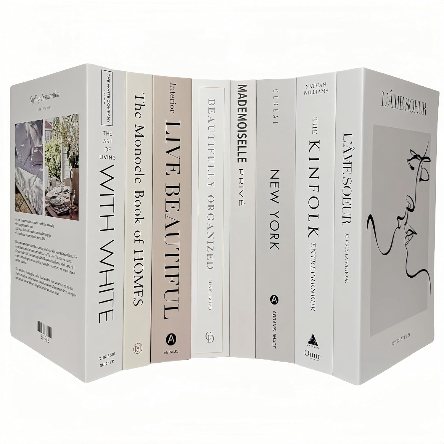 Decoration Faux Books for Hardcover Home Decor / M27 / Set of 8