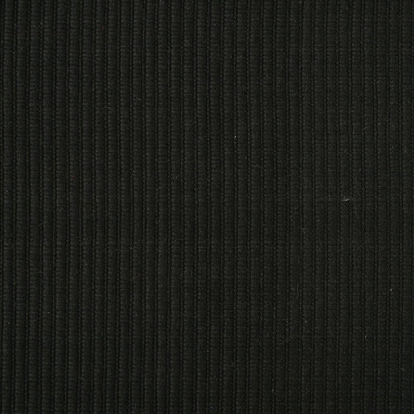 DII Basic Everyday Ribbed Tabletop 100% Cotton, Placemat Set, 13x19, Black, 6 Piece