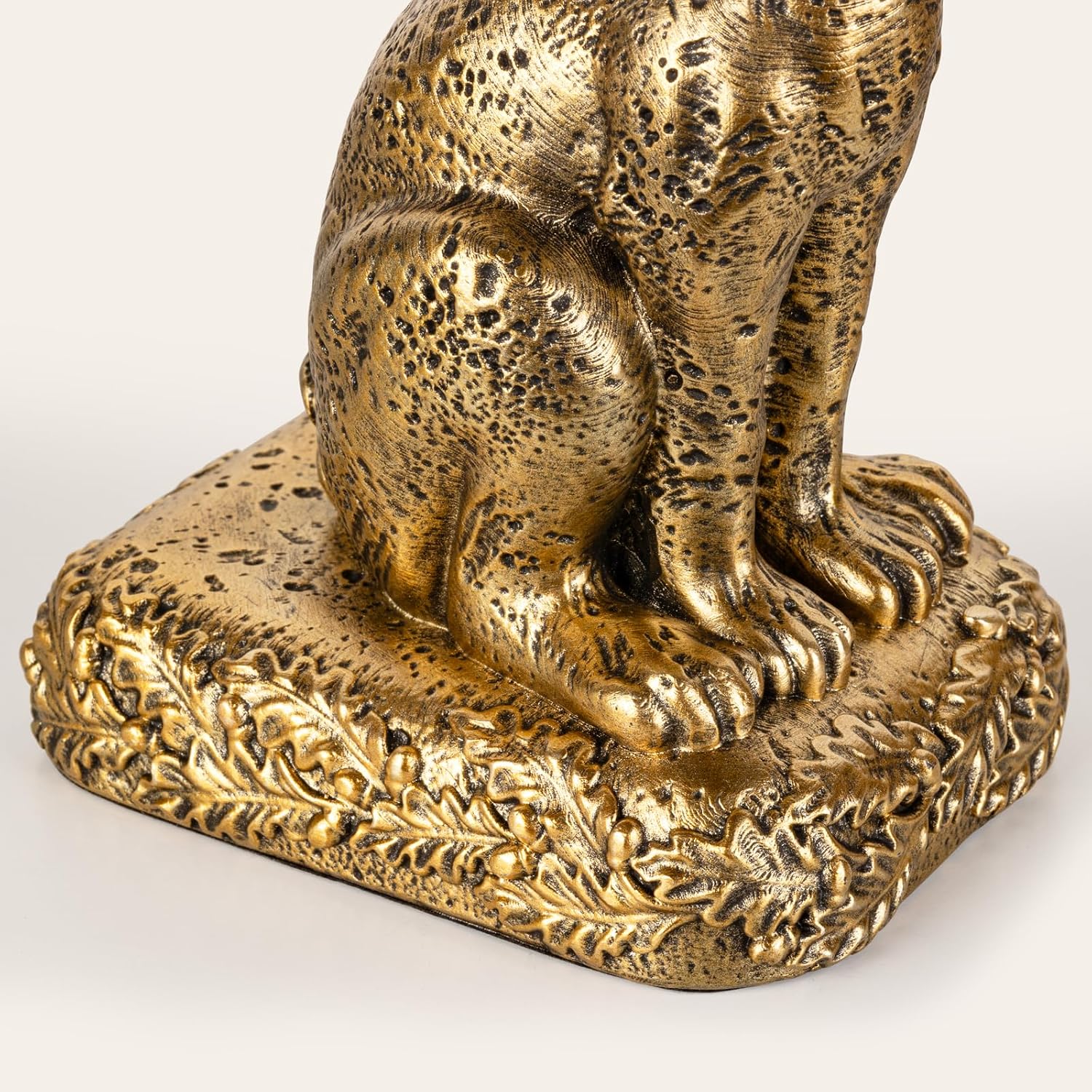 Rabbit Bookends / Heavy Resin Book Holder / Gold