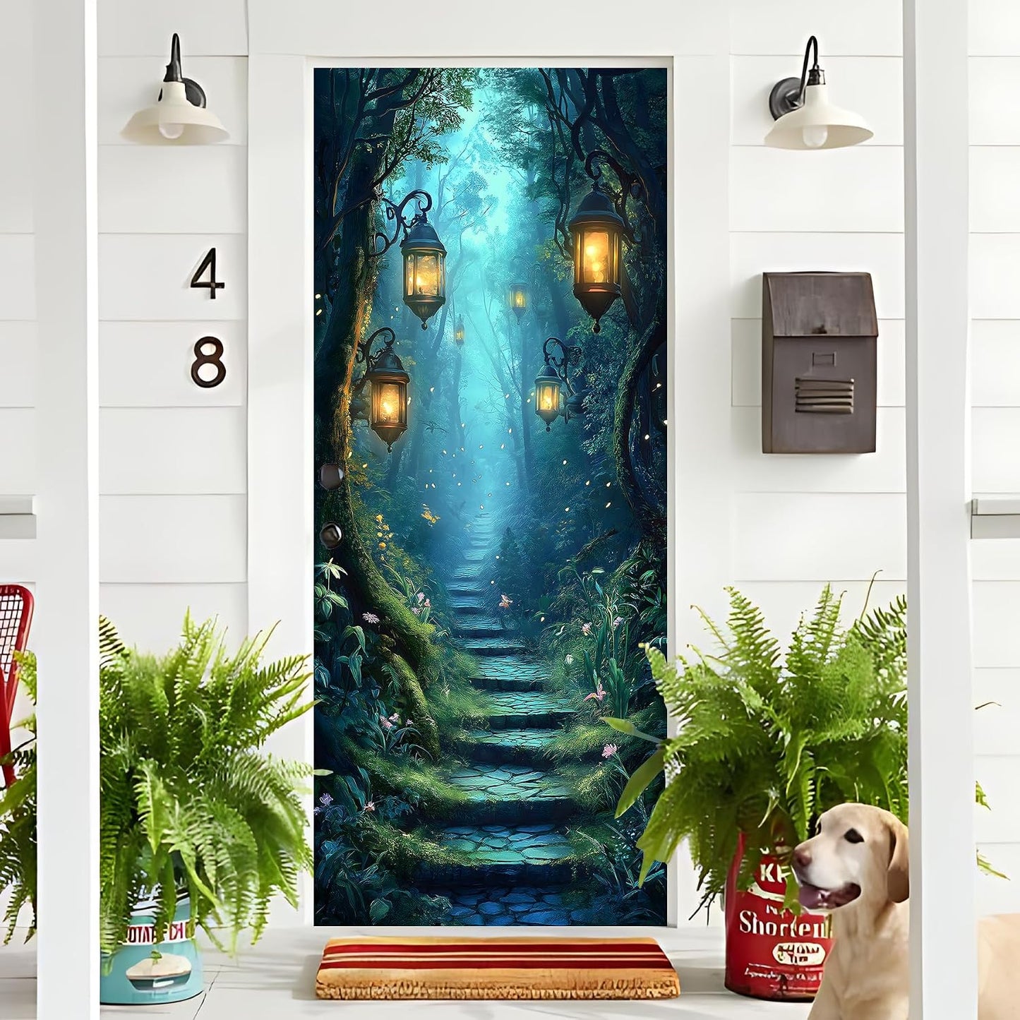 3D Door Stickers / Forest Trail -1 / 30.3" W x 78.7" H