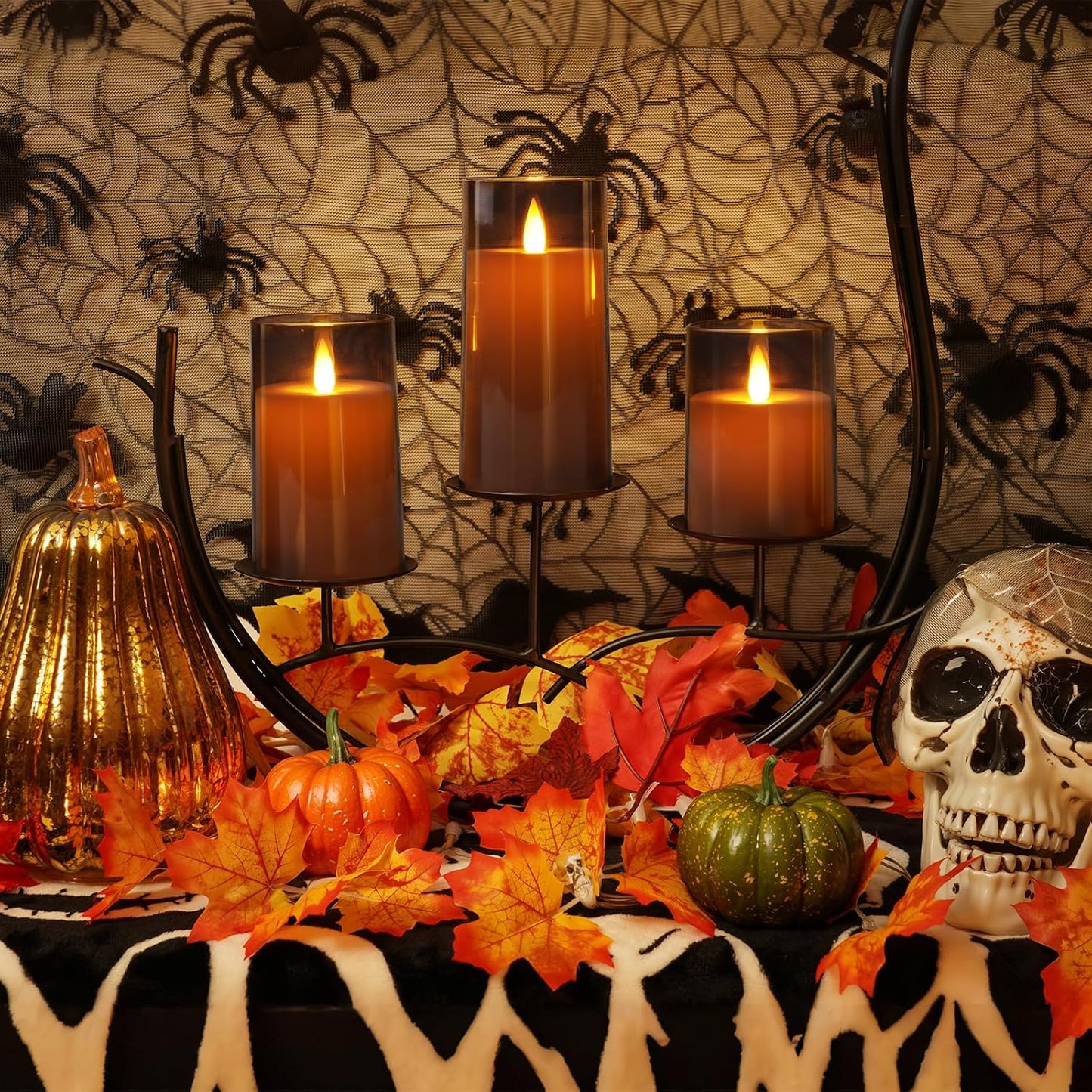 Homemory Realistic Flickering Flameless Candles with Remote Control & Timer | LED Fake Electric Pillar Candles Battery