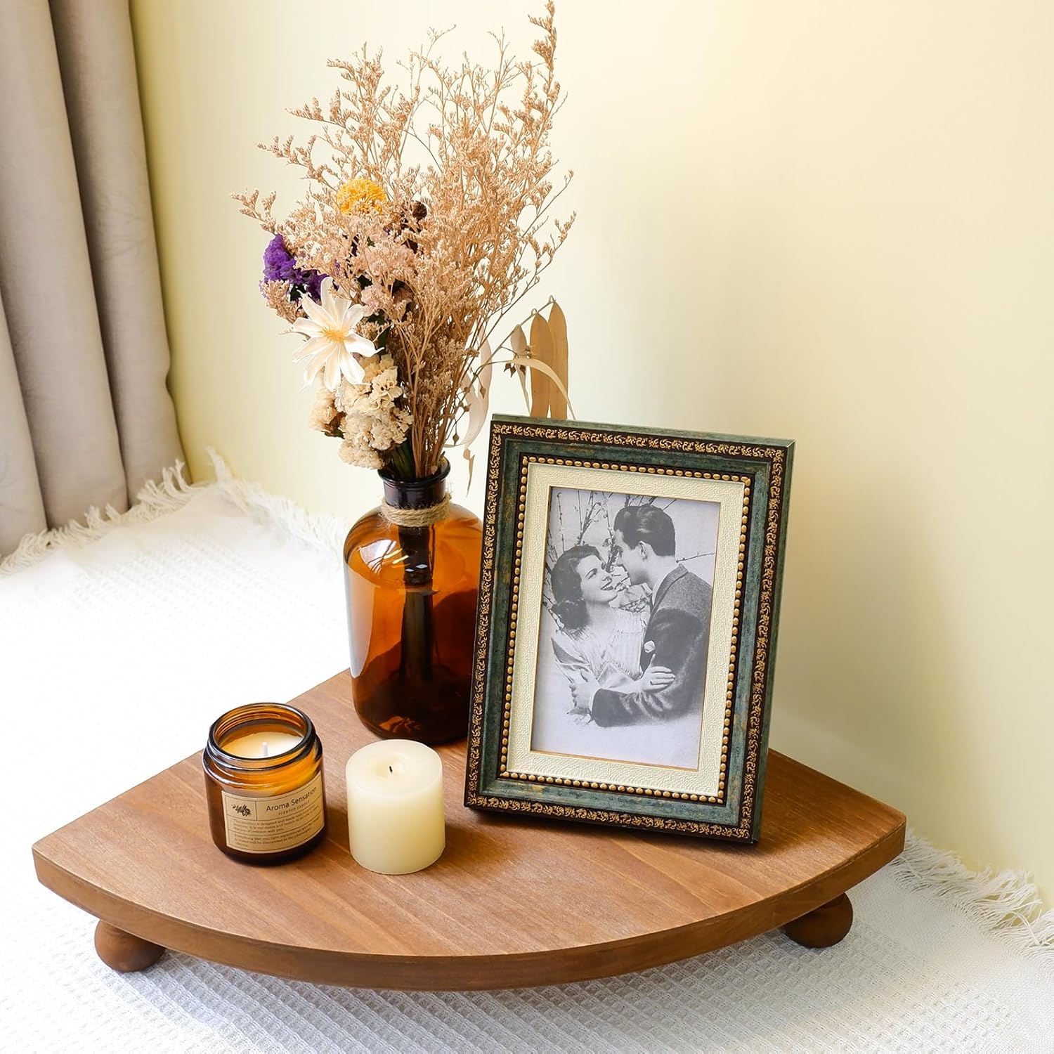 Rustic Pedestal Stand / Wooden