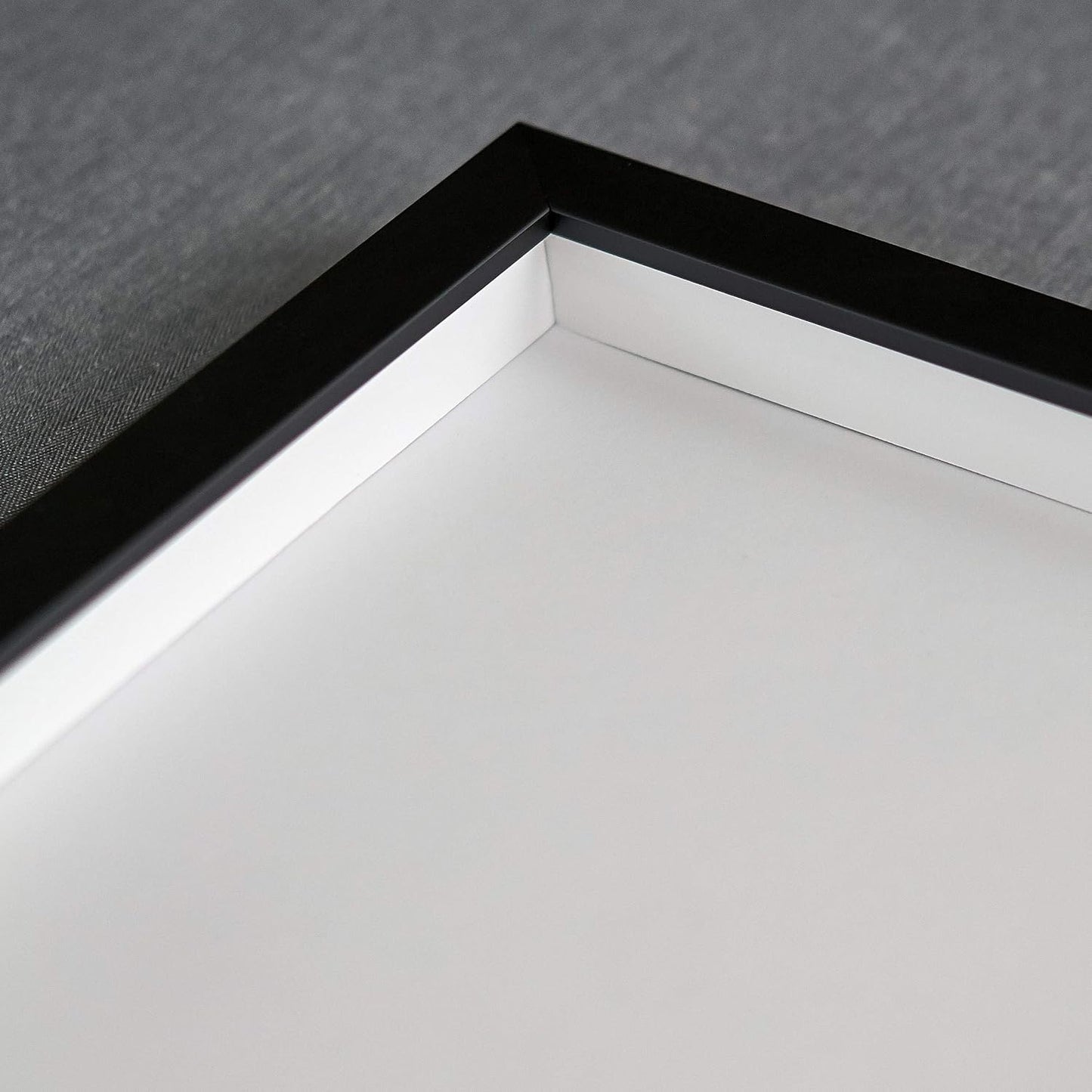 16x20 Shadow Box Black Solid Wood Frames Depth of 3/4" Includes UV Acrylic Plexiglass, Acid Free Backing and Hanging