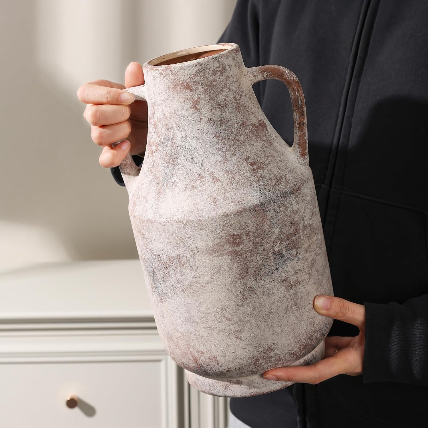 Ceramic Flower Vase / 11inch Terracotta / 11 Inch