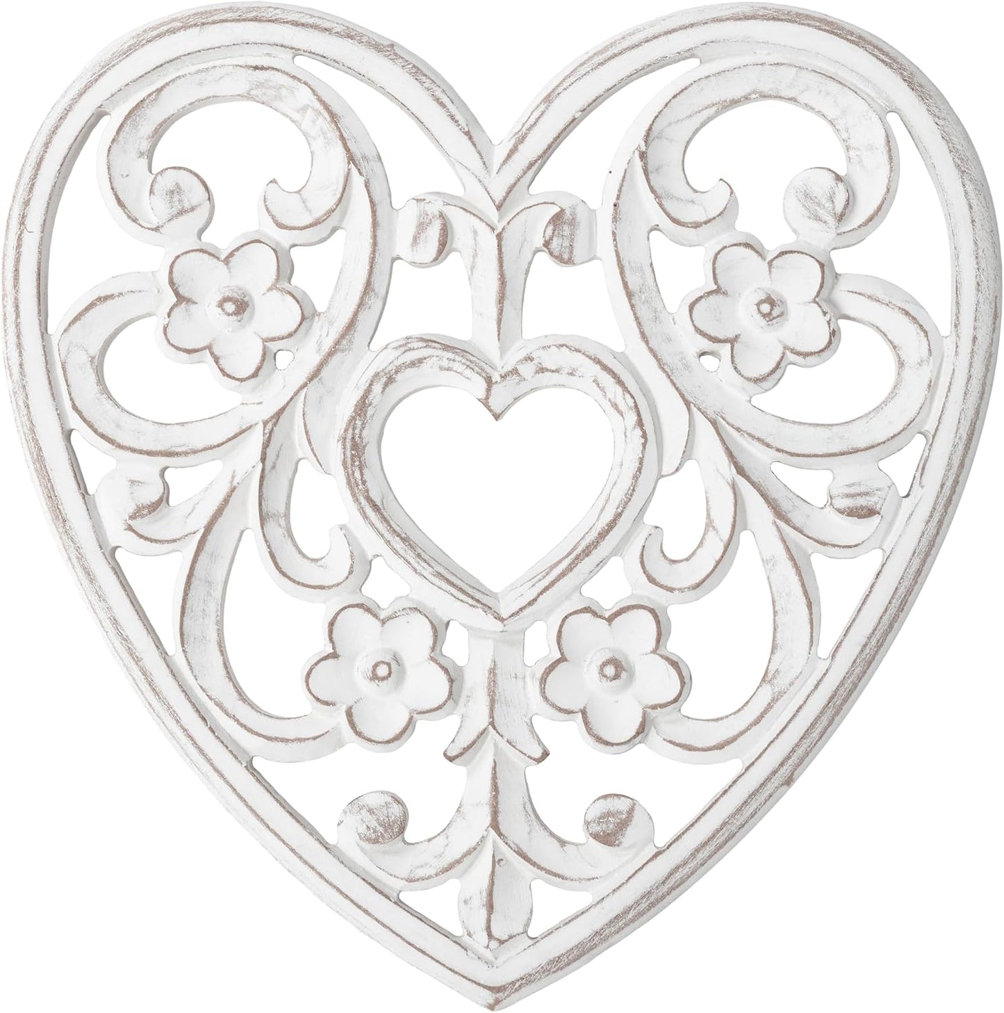 Wooden Wall Decor / 12"L x 12"W / Heart