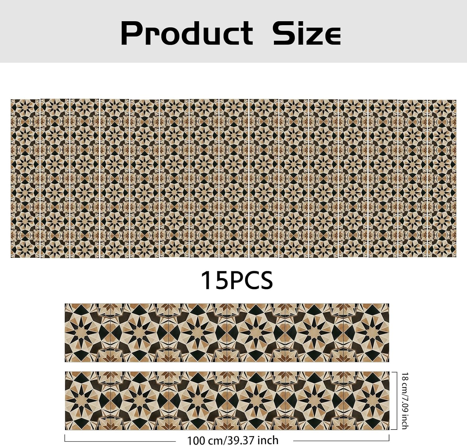 15 Strips Stair Riser Decals / 7.1 x 39