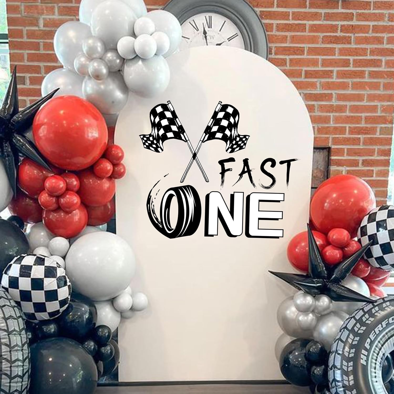 Fast One Birthday Racing Decal / Black Fast