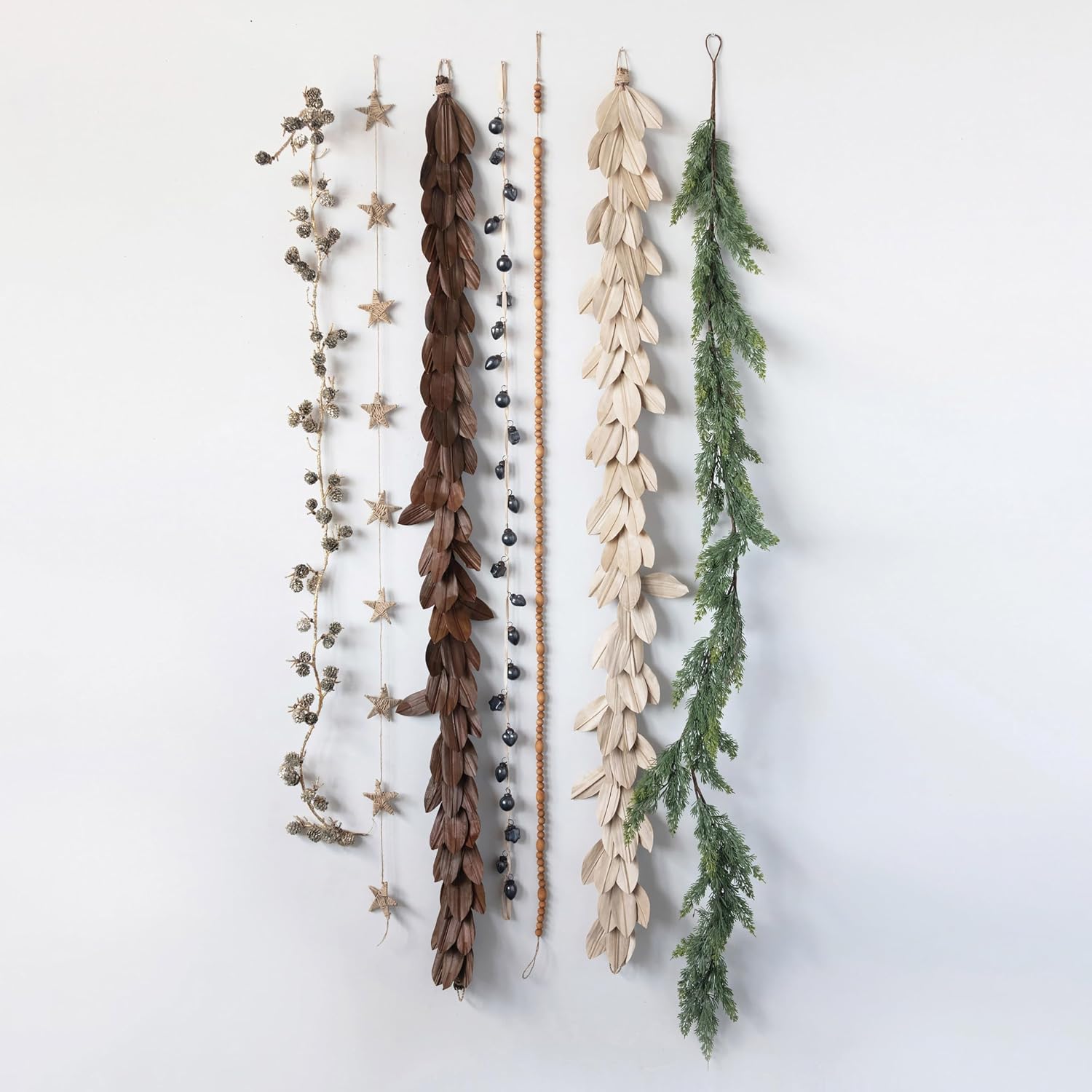 Creative Co-Op 84" L Faux Cedar Garland, Green