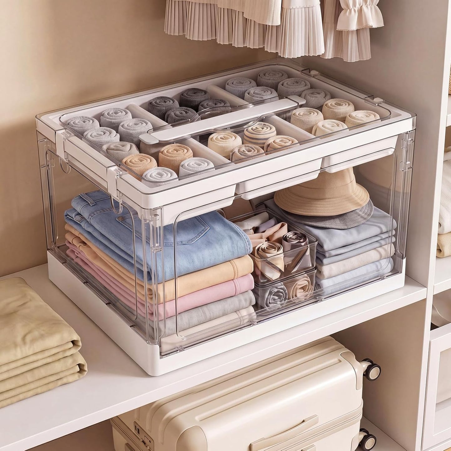 Trays / Art Supply Organizer and Storage / Clear