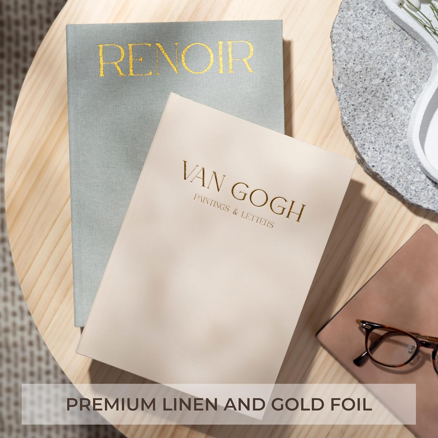 Linen Coffee Table Books / Set of 2