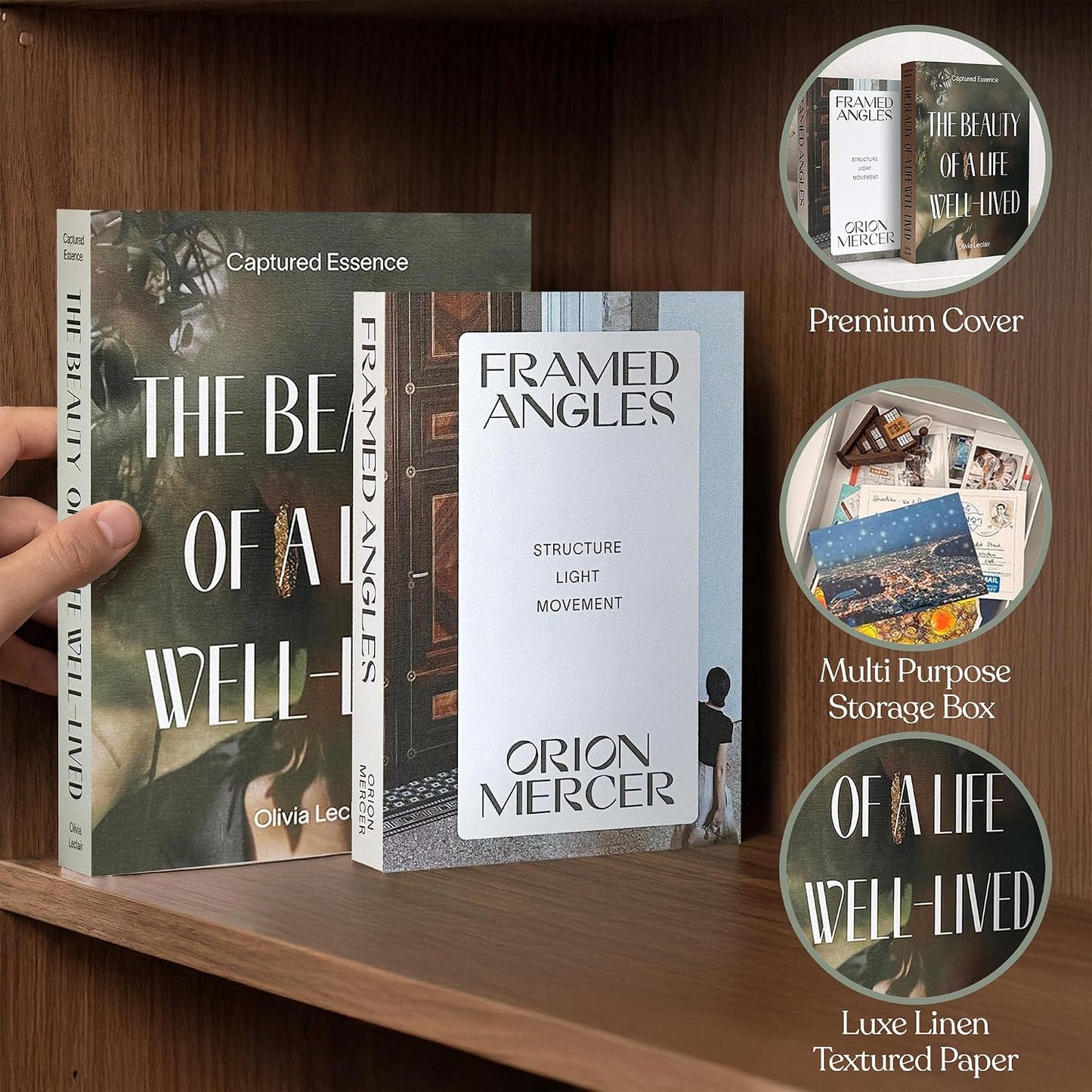 Coffee Table Decor Faux Books for Decoration / Photography & Lifestyle