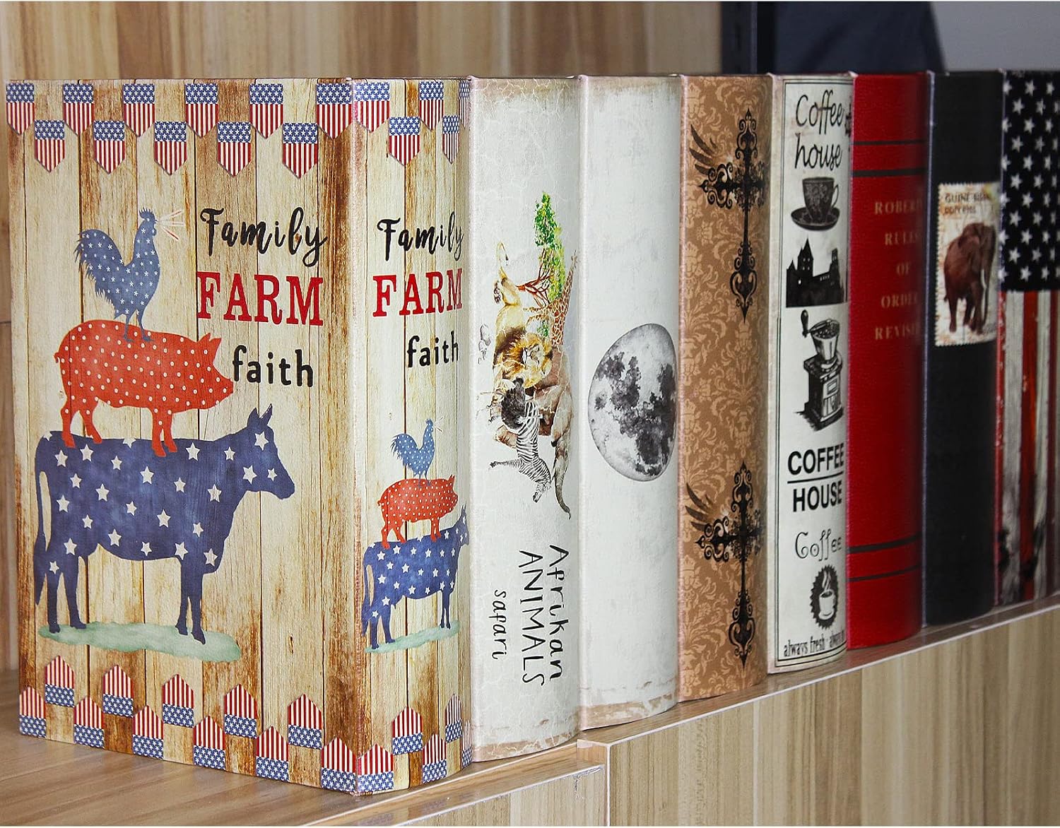 Decorative Book Boxes / Coffee House