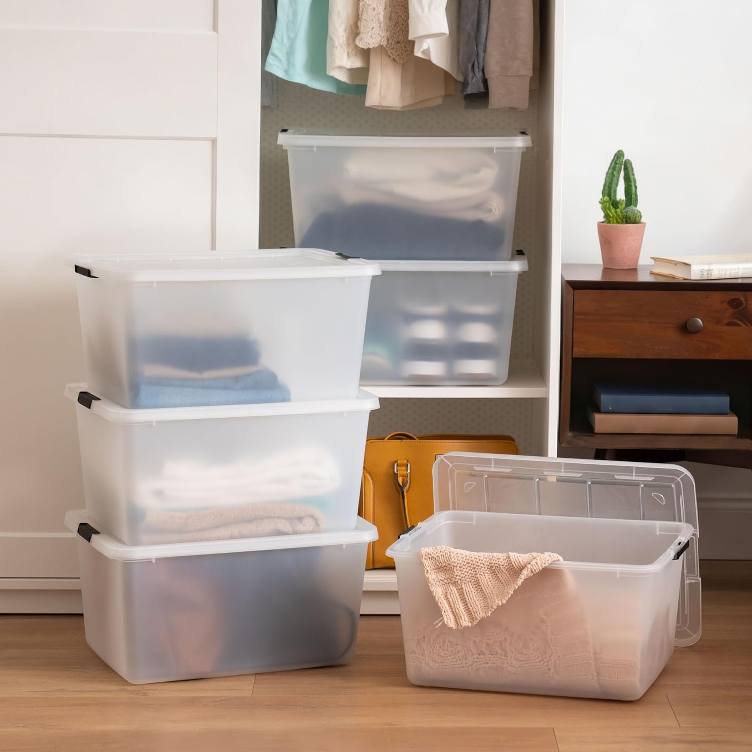 Craft Storage Bins / 32.5 Qt / Set of 6