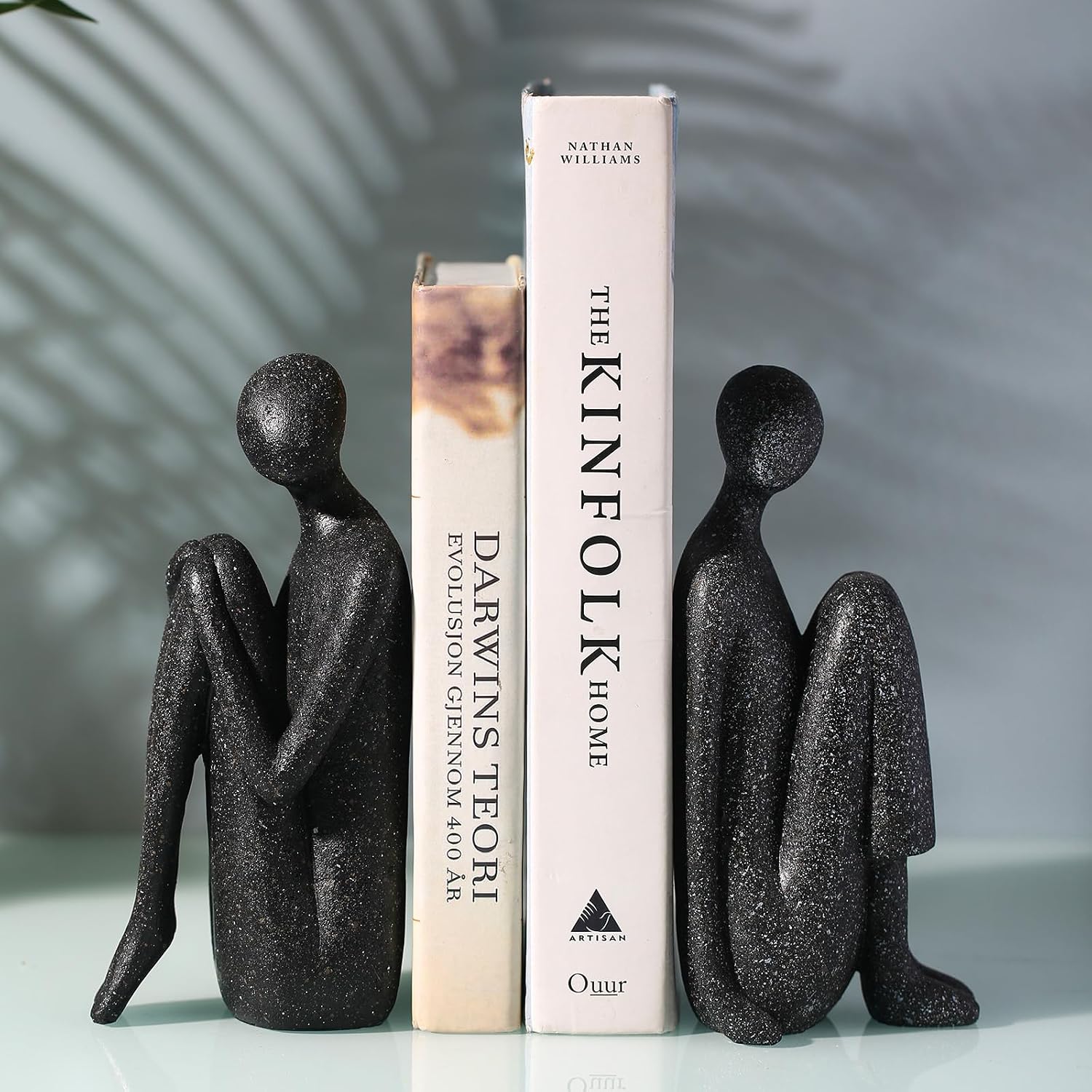 Yoga Decorative Bookends / Artisanal Resin Figurines