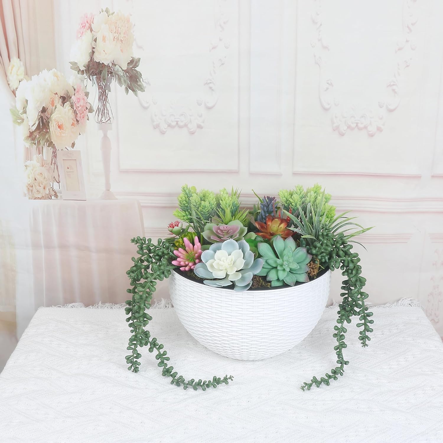 Artificial Succulent Plants Fake Succulent Plants Unpotted Faux Succulents Suitable / Set of 24