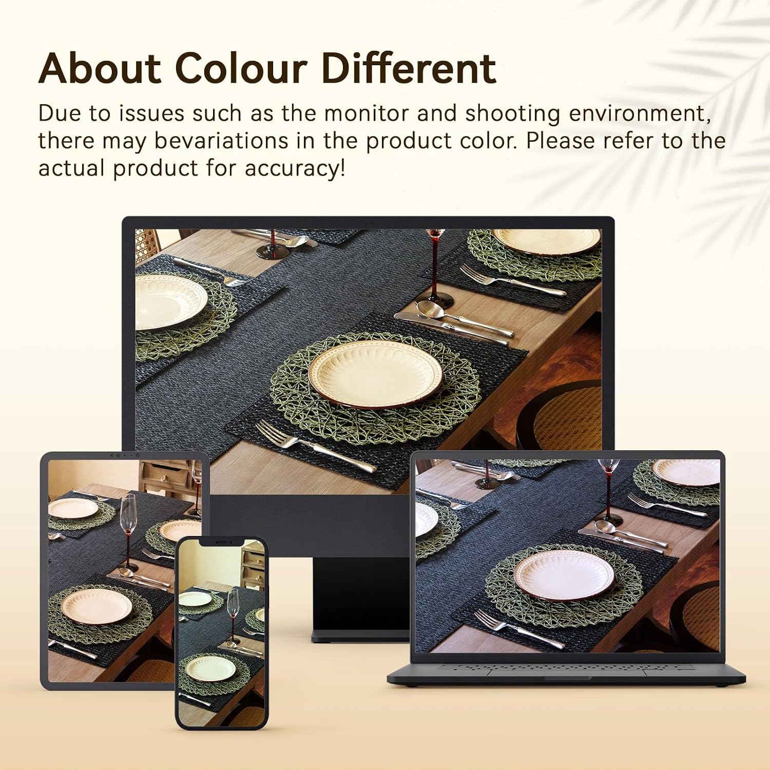 AHHFSMEI Paper Braided Round Placemats Set of 12 Natural Non-Slip Heat Resistant Table Mats for Dining Tables Woven