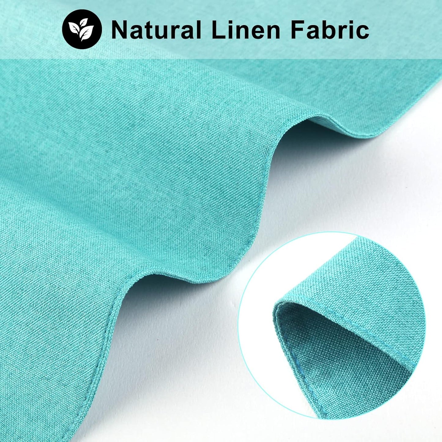 Cloth Placemats Set of 6, Cotton Linen Blend Machine Washable Durable Linen Table Mats, Heat Resistant Placemats