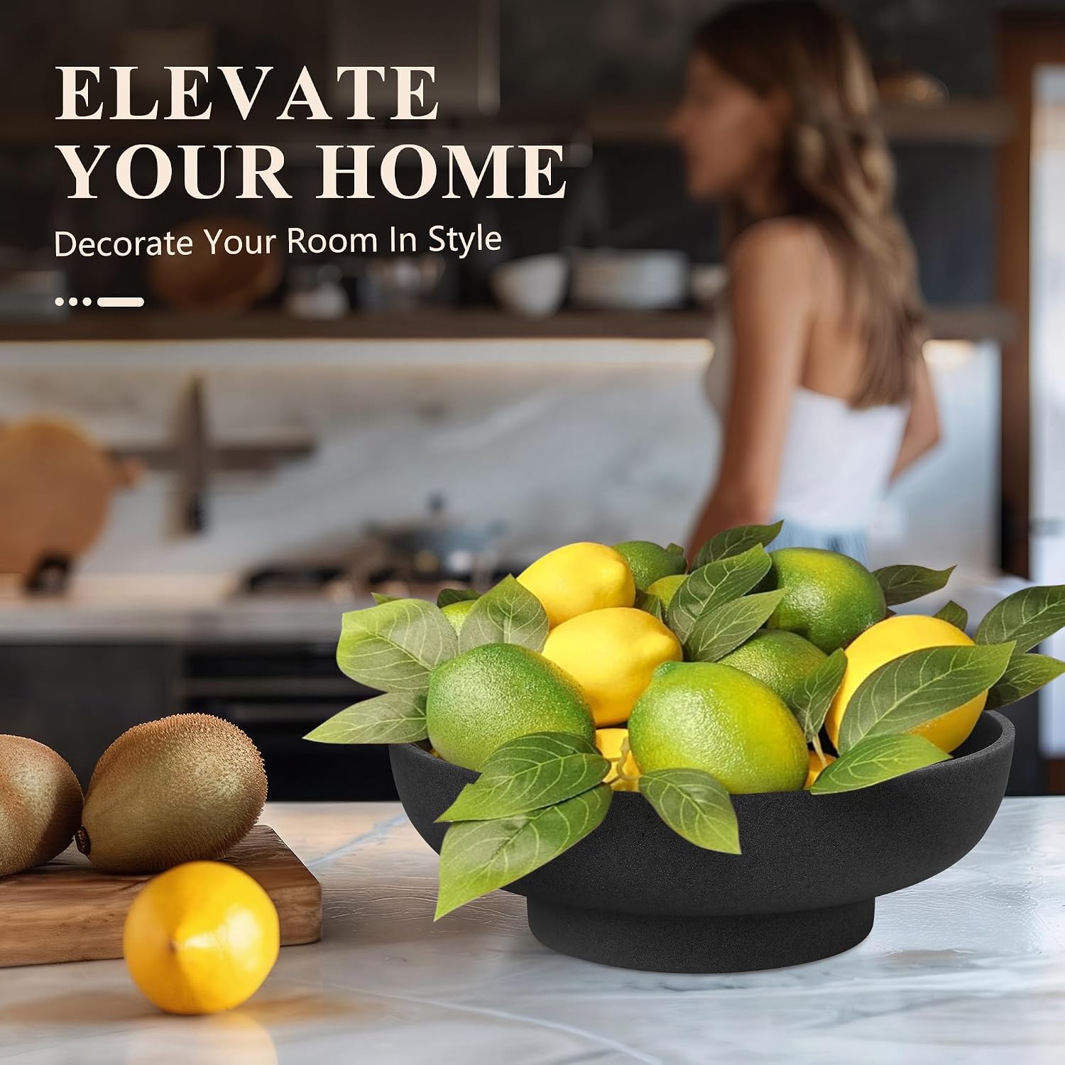 Modern Handicraft Bowls / Stone Black