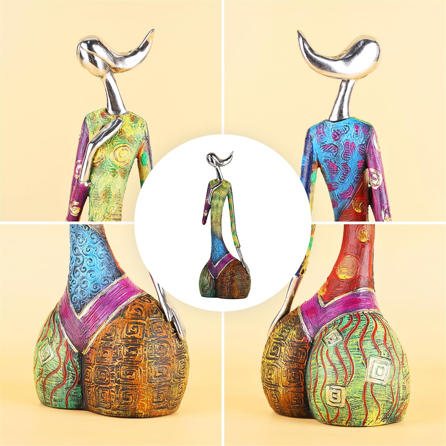 Colorful Abstract Women Figurines Sculptures Home Decor / Elegance