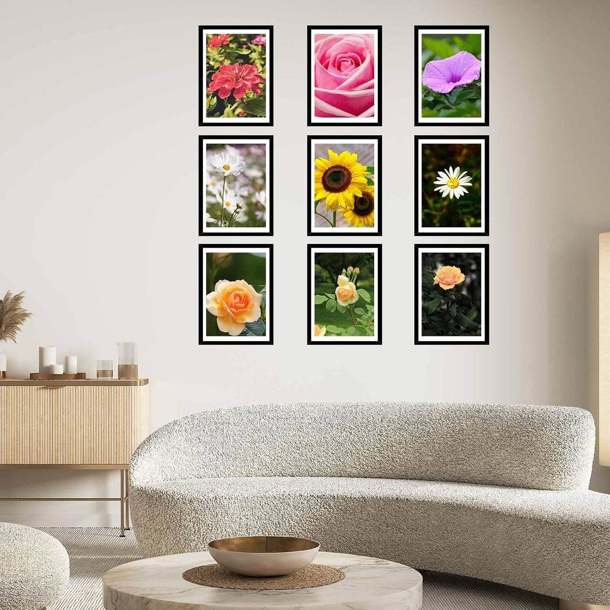 JCJMY 12 Pack 12x16 Picture Frame with 11x14 Mat, Display 11x14 with Mat or 12x16 Without Mat, 12 by 16 Frames Bulk Set