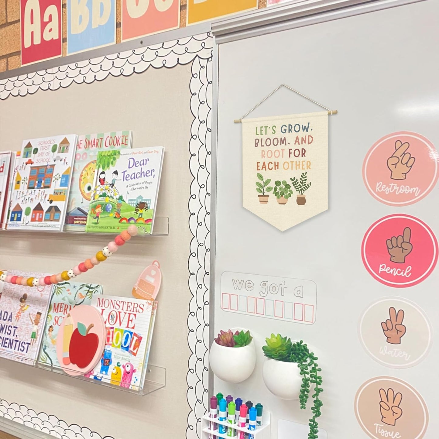 Greenery Plant Classroom Lets / Lets Grow Bloom and Root for Each Other / Green