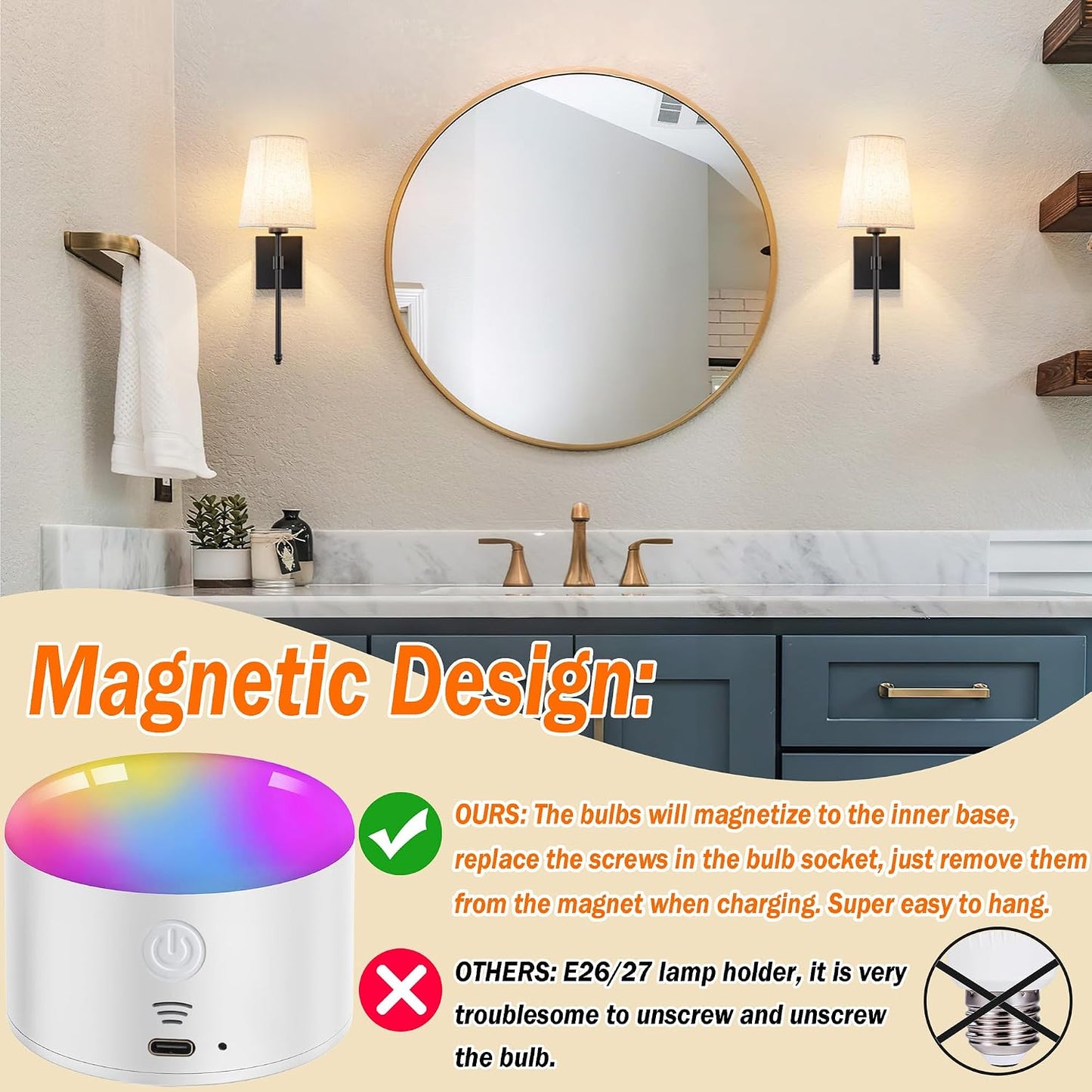 Battery Operated Wall Sconce Light Set Of Two, Battery Operated Sconces Wall Lighting Indoor Wireless Wall Sconce With