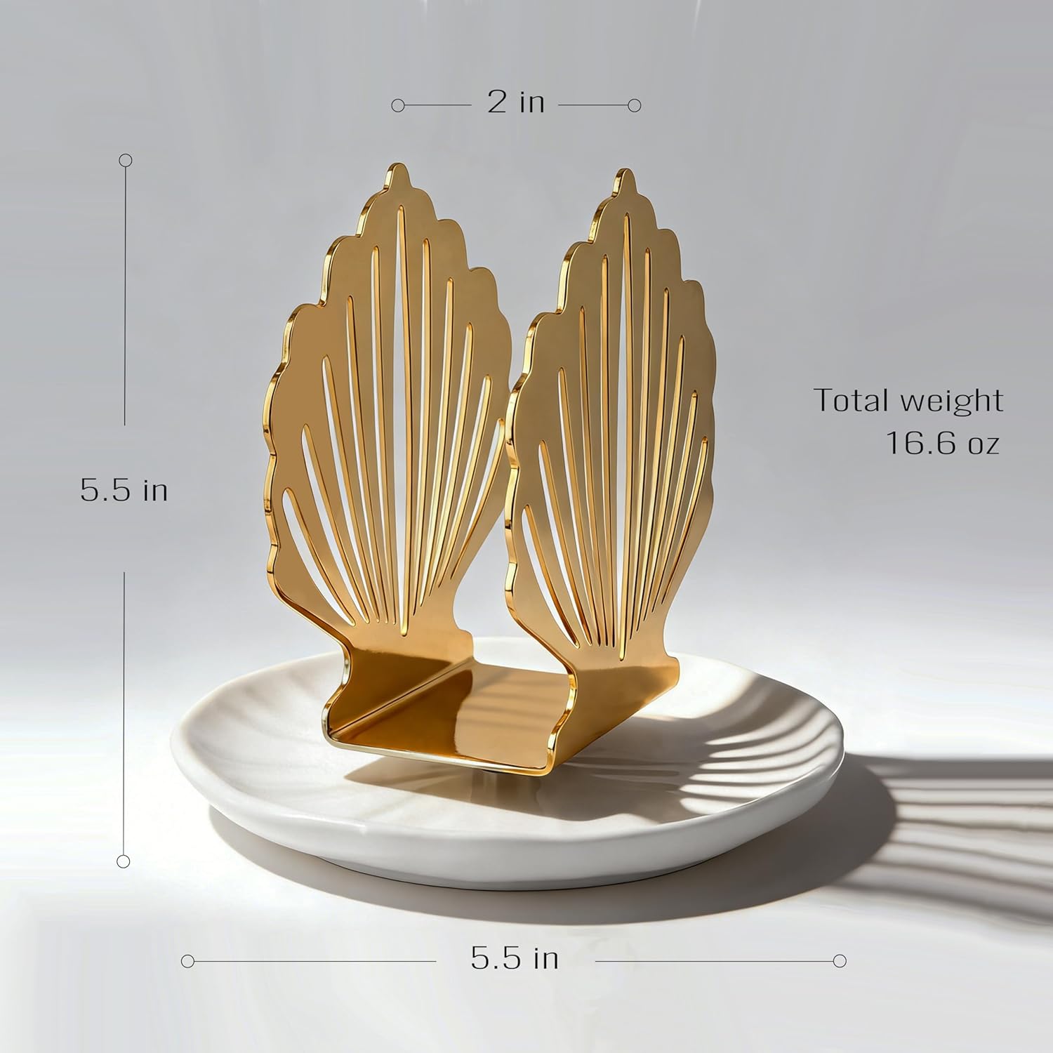 Napkin Holder / Decorative Stand / Gold