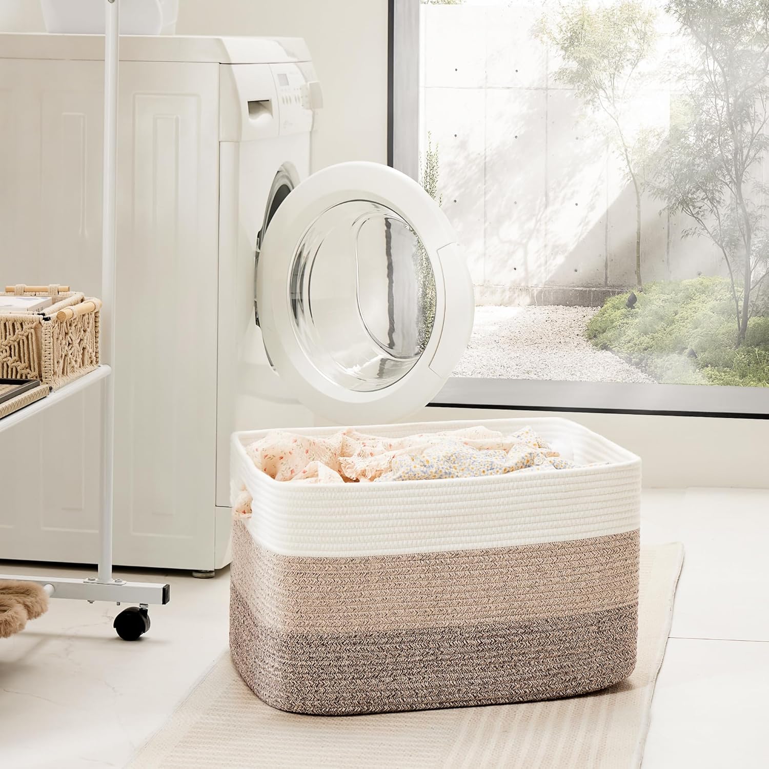 Rectangle Woven Baskets for Storage / 65L