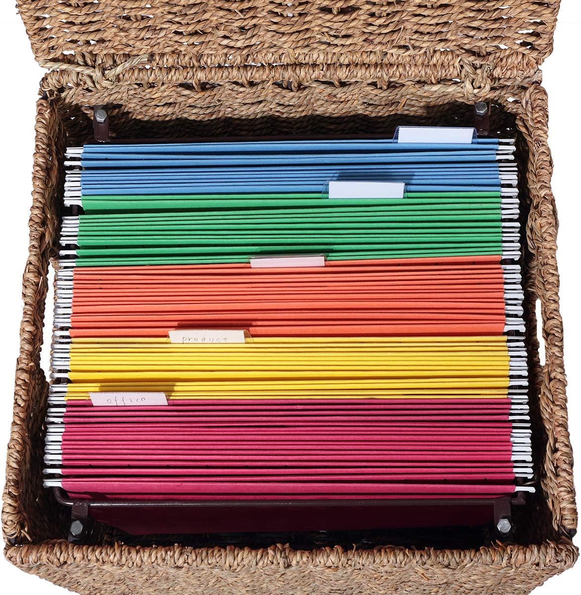 Seagrass File Filing Cabinet File Box Organizer