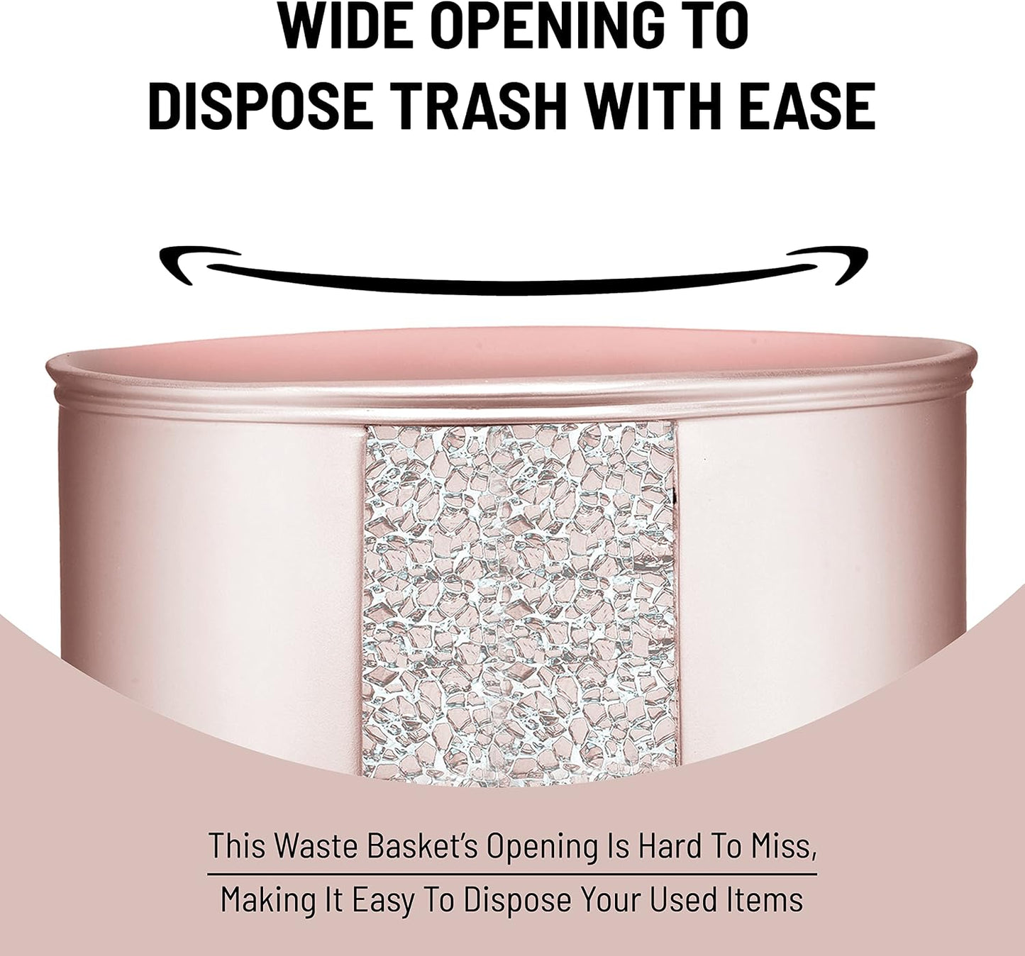 Zahari Home 2pc Sinatra Modern Bath Accessories Set Waste Basket & Tissue Box Modern Decorative Beautiful Designs