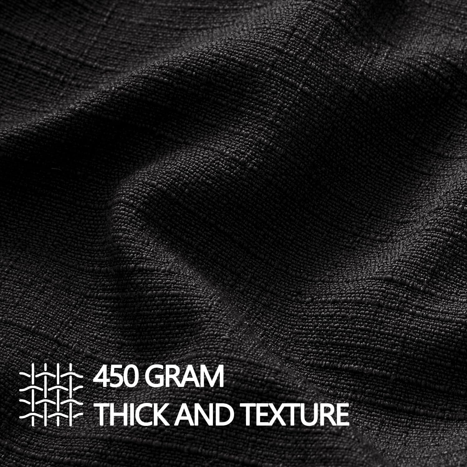 Decorative Pillow Covers / 18 x 18 / Black / Set of 2