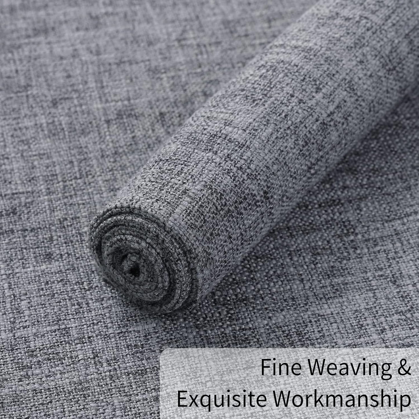 Homaxy Cloths Placemats for Dining Table Set of 6, 13" x 19", Dark Grey | Heat Resistant, Washable, Cotton Linen Blend