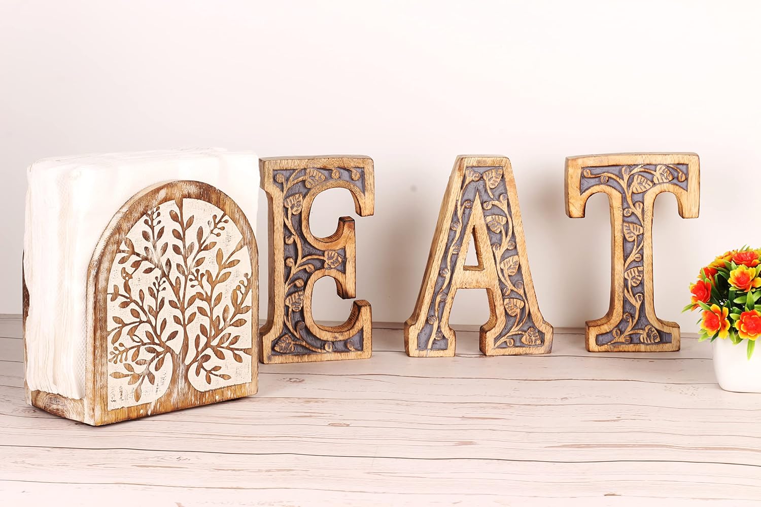 Farmhouse Napkin Stand / White