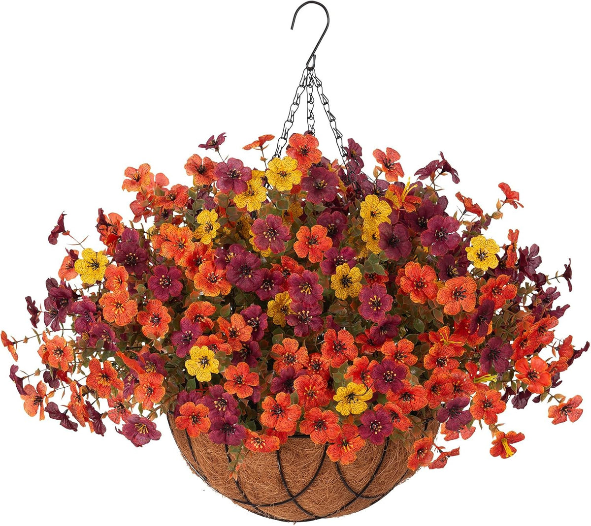 Fall Flowers Artificial for Decoration,10 PCS Mums Fall Decor for Home
