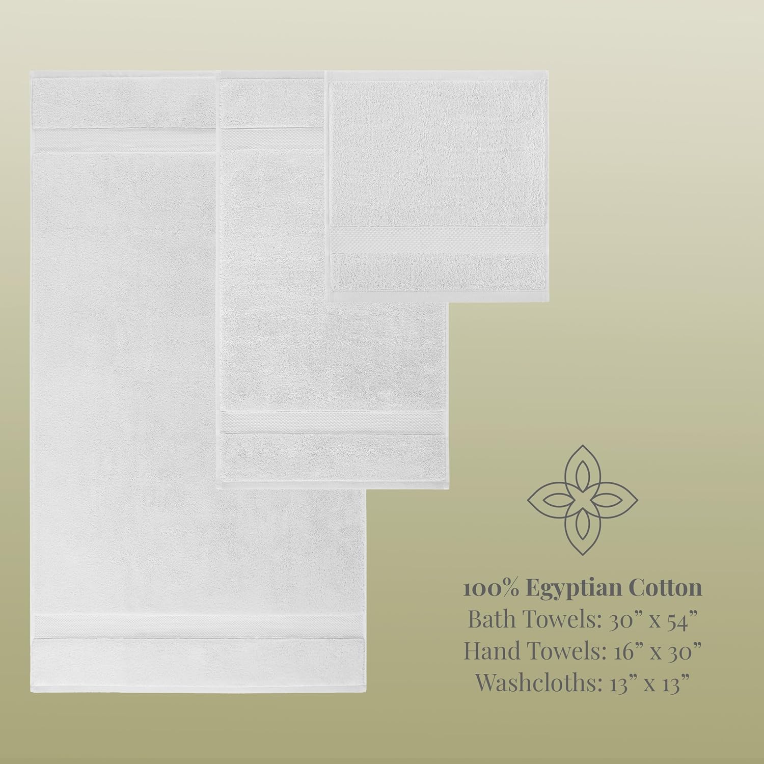 Aston & Arden Luxury Egyptian Cotton Bath Towels, Pack of 2, 600 GSM Plush Soft Absorbent Bathroom Towels for Spa or