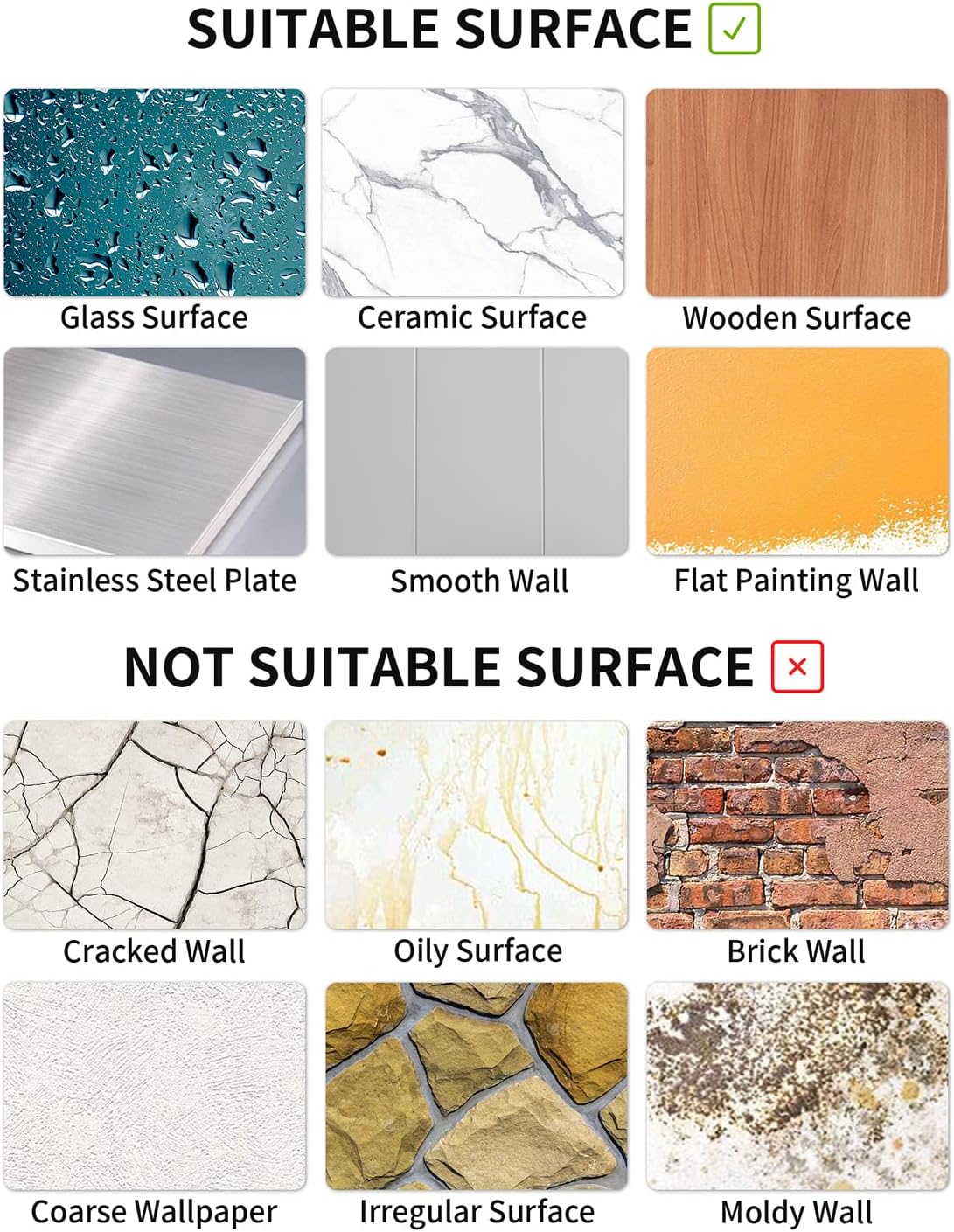 Adhesive Vinyl Backsplash Tile Decals / 4 x 4 / Multi Color / Set of 24