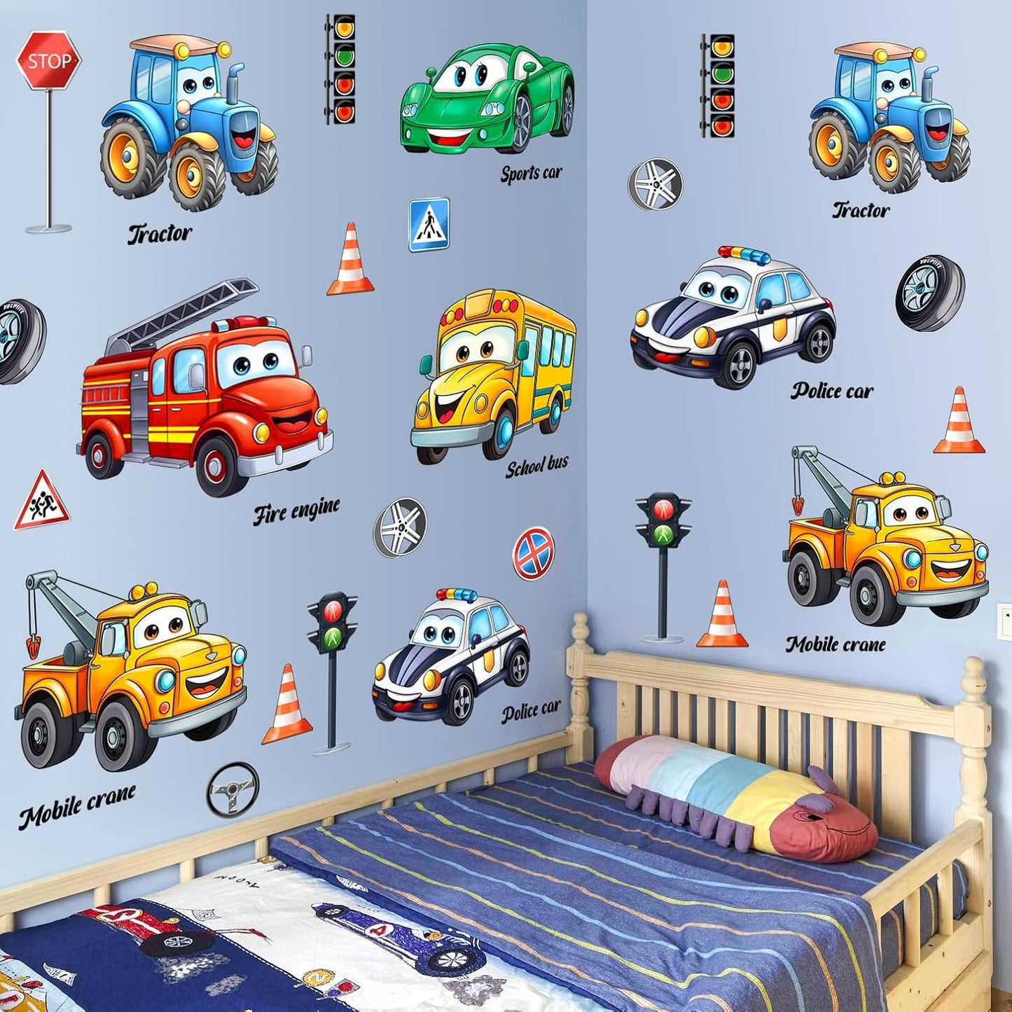 Cartoon Car Wall Stickers