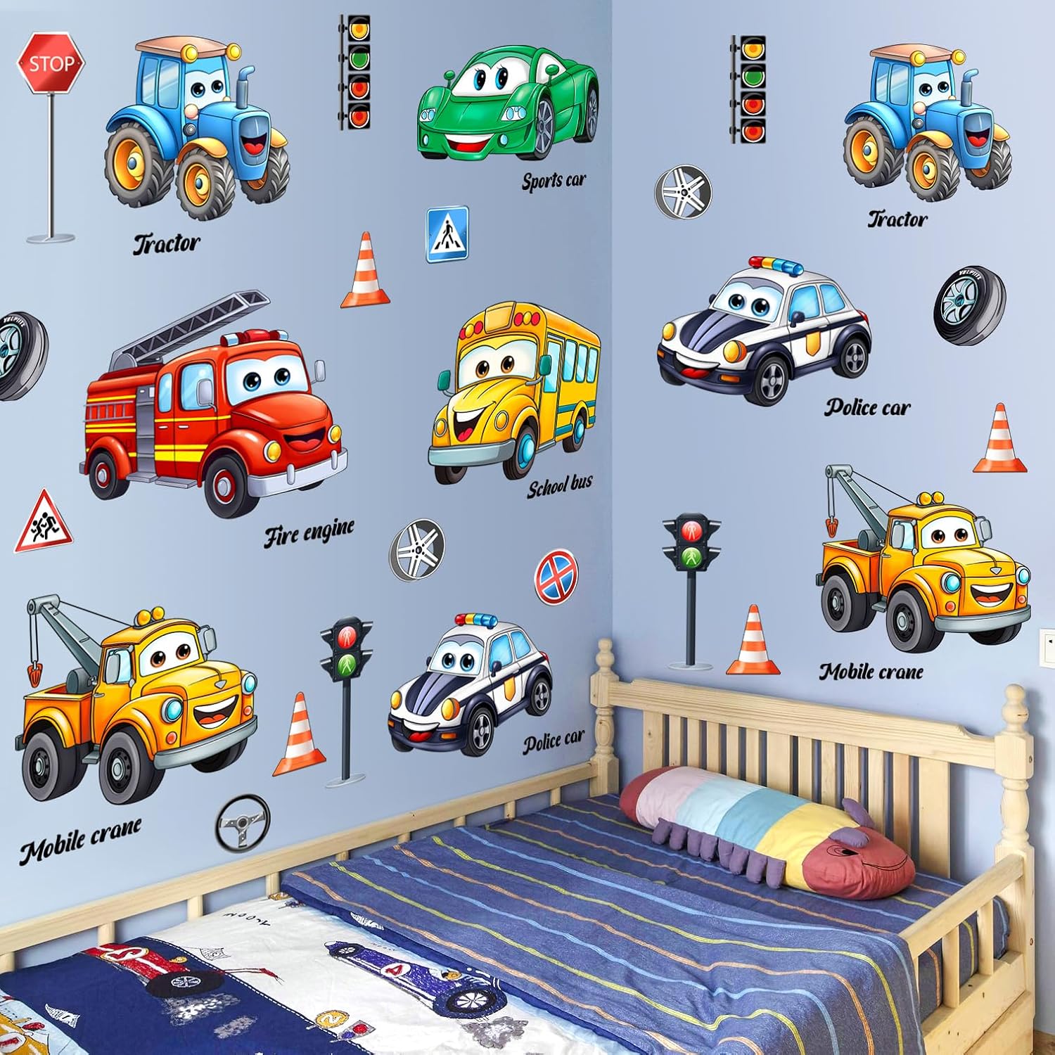 Cartoon Car Wall Stickers