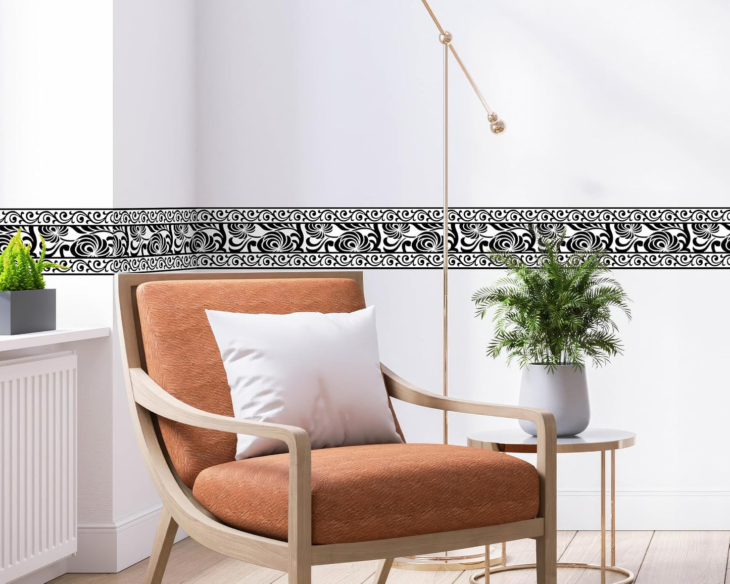 Wallpaper Border / 6 x 240 / WB-5617 / Black