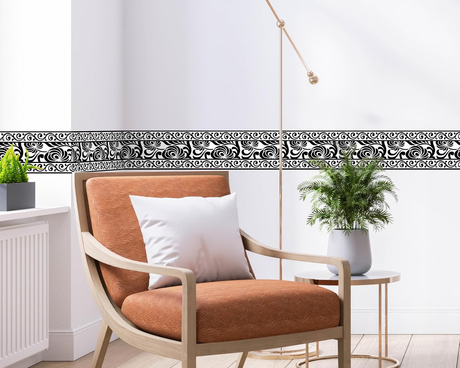 Wallpaper Border / 6 x 240 / WB-5617 / Black