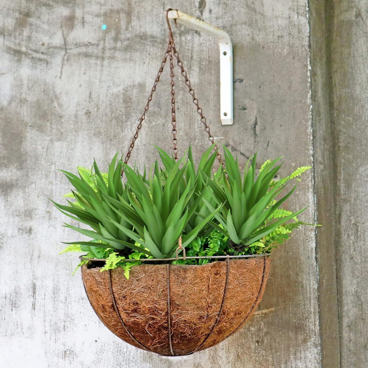 Artificial Succulents Plants Faux Succulents Unpotted Yucca Lifelike Touch Agave / Green / Set of 8