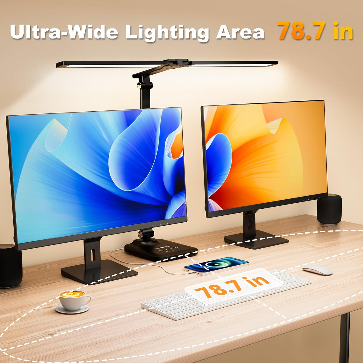 LED Desk Lamp for Office Home, Height Adjustable Architect Desk Light with USB Adapter, Stepless Dimming Desk Lamp