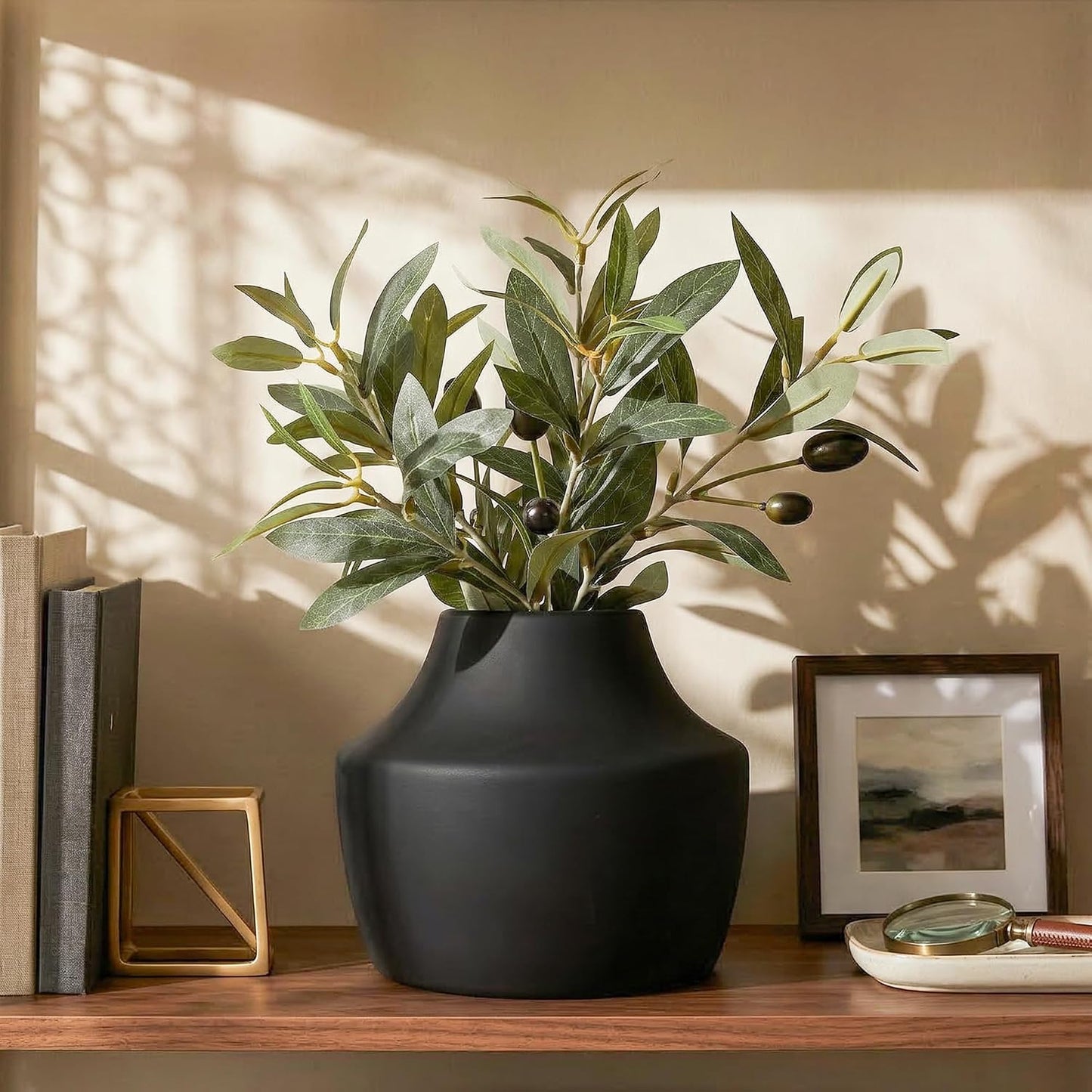 Black Ceramic Flower Vase / 5.3inch Black / 5.3 Inch