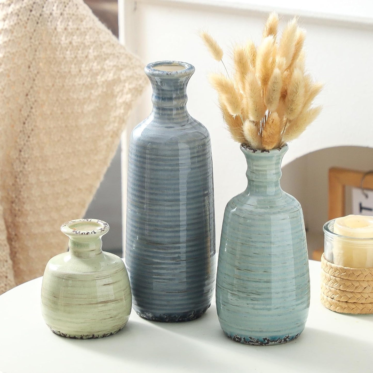 Ceramic Vase / 011 Vase Set - Multicolor / Set of 3