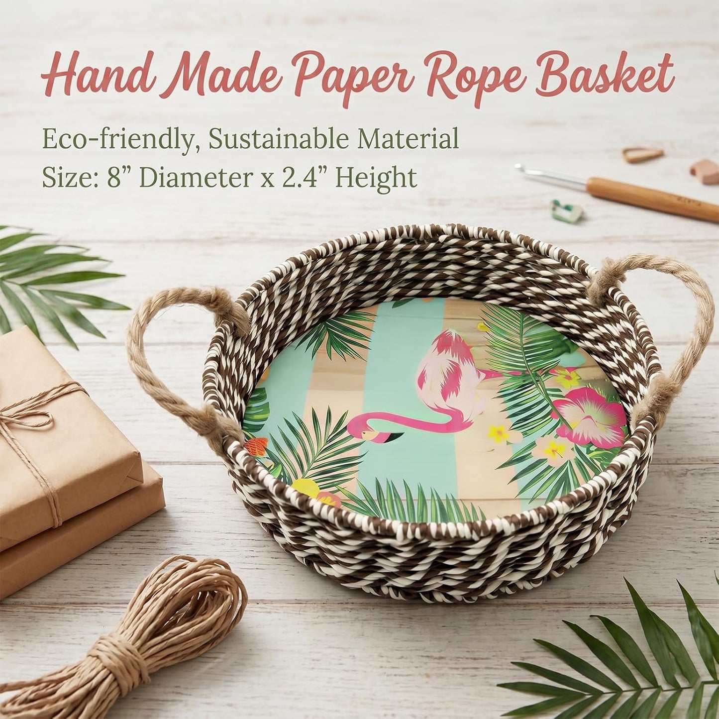 Paper Rope Basket / Small / Natural