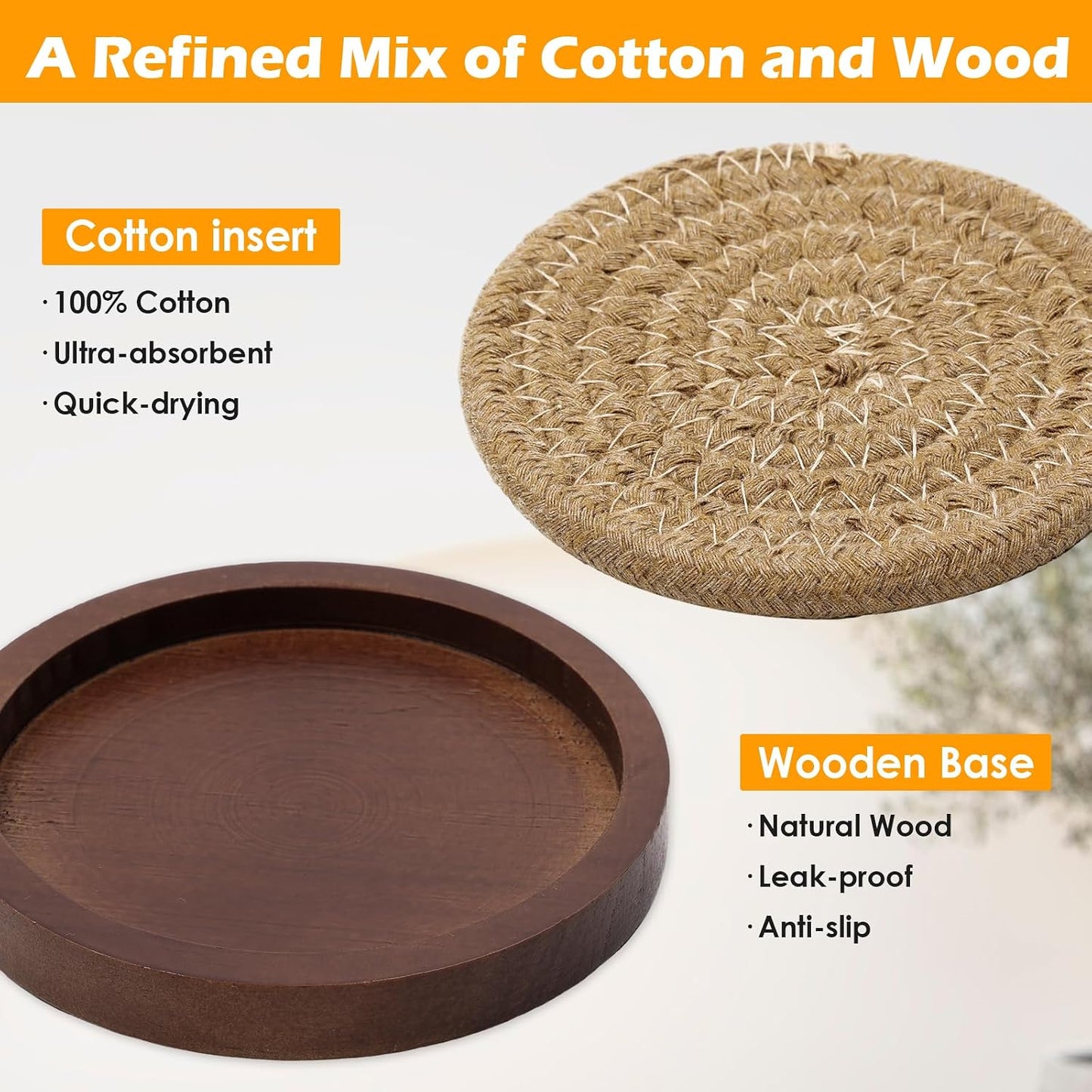 Holder / Absorbent for Kinds of Cups / 4.3 Inch / Set of 5