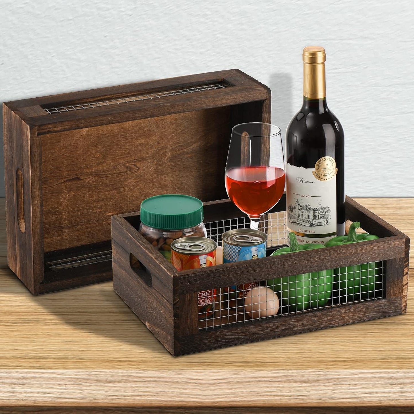 Rustic Nesting Boxes / Set of 2