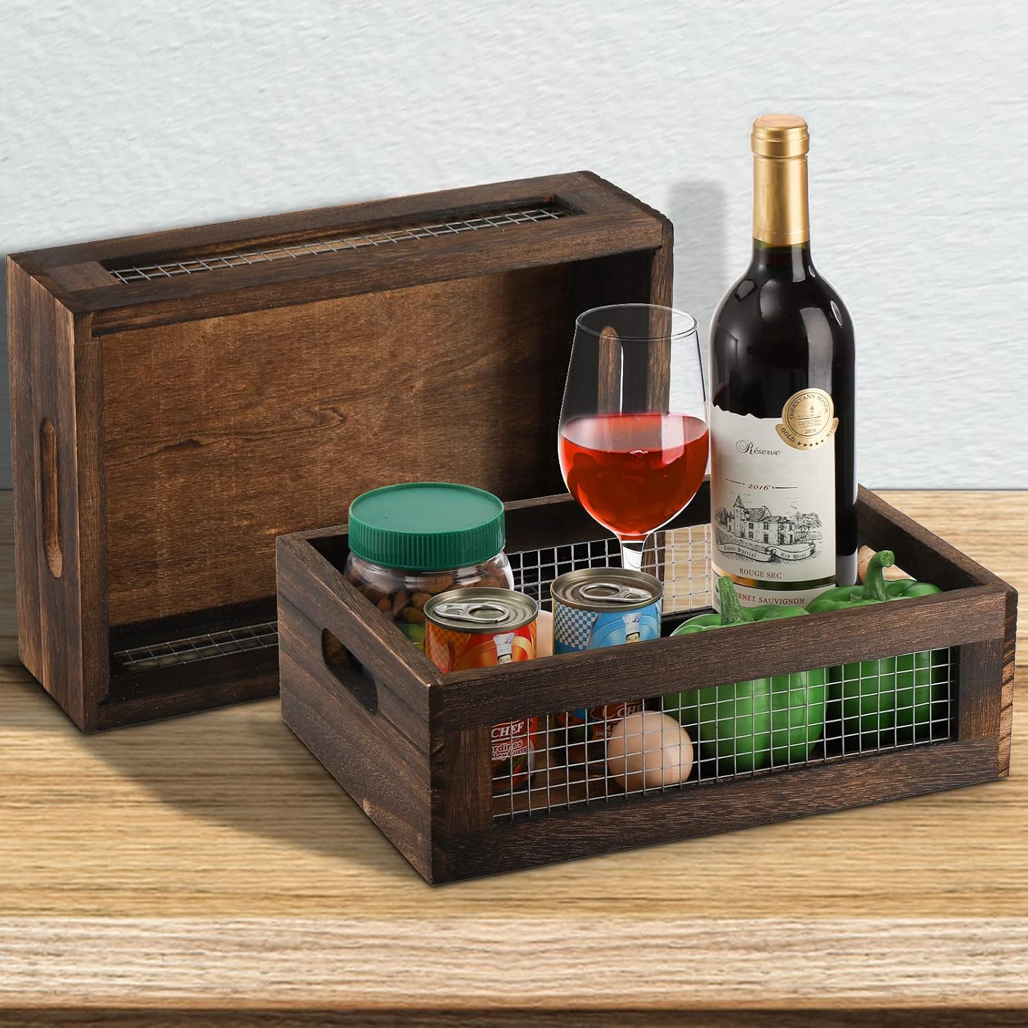 Rustic Nesting Boxes / Set of 2