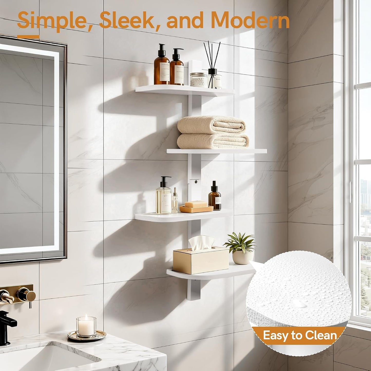 Floating Shelves / White