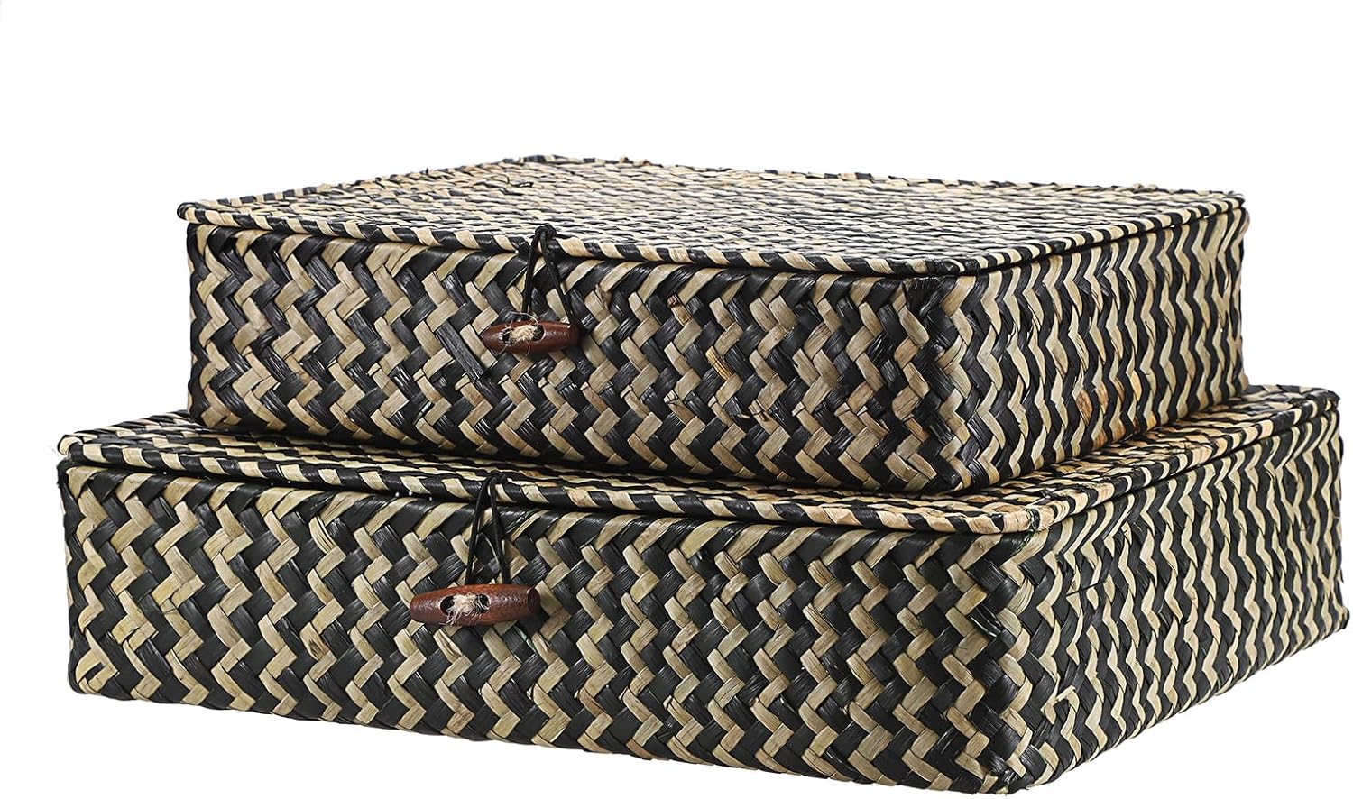 Woven Storage Basket / Small+large / Black